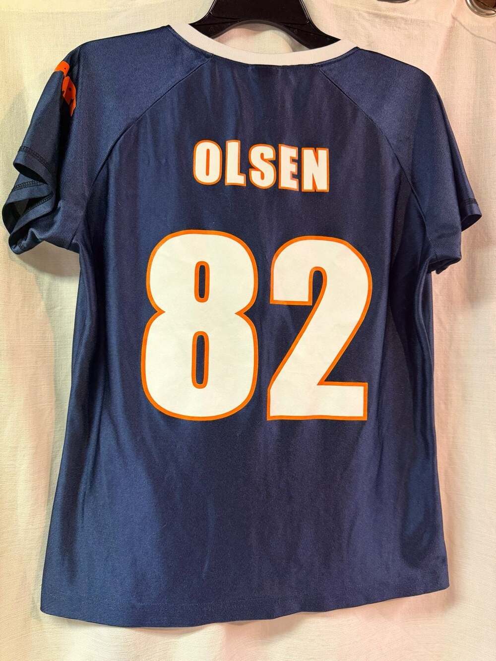 NFL Team Apparel Chicago Bears Greg Olsen #82 Women's Football Jersey Large